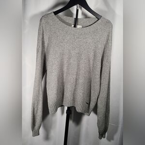 Hollister Light Gray Women's Crew Neck Sweater